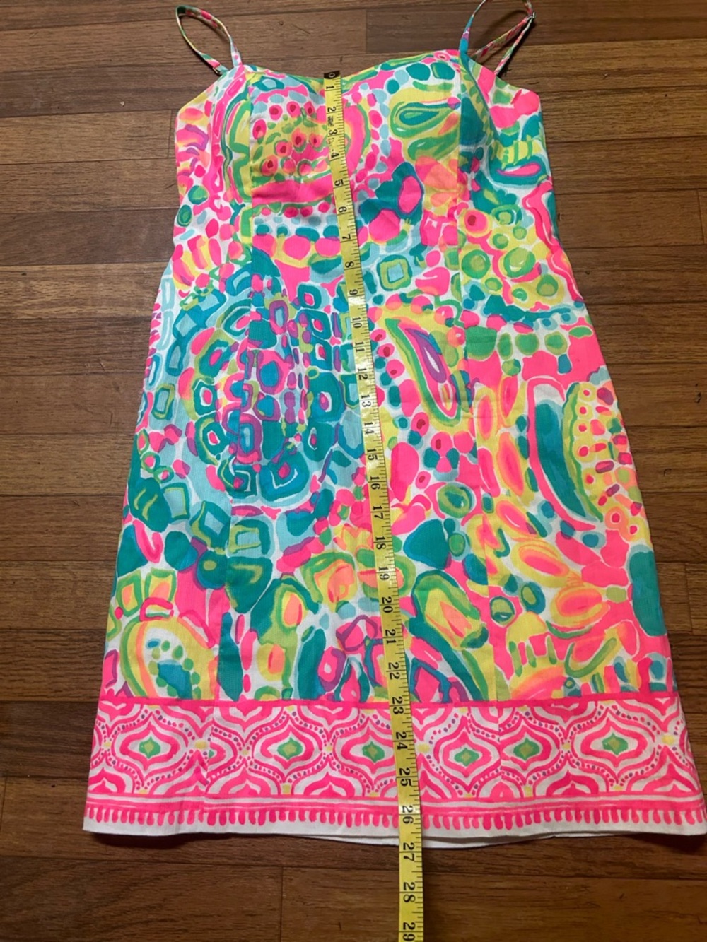 Lilly Pulitzer Pink and Green Paisley Sundress - Picture 5 of 8